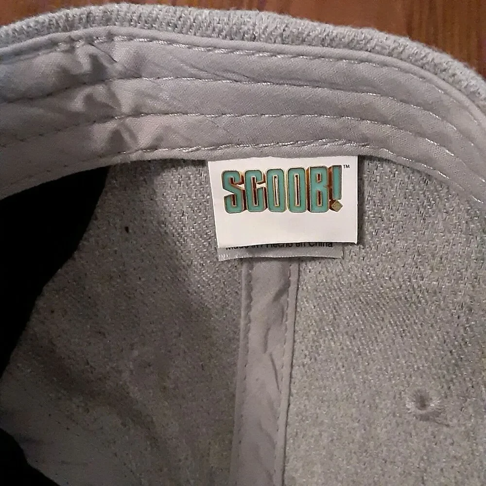 Scoob! Scooby Doo Gray Snapback Hat Unisex Kids Cartoon Movie EUC